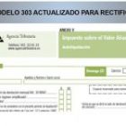 IVA: MODELO 303 ACTUALIZADO PARA RECTIFICACIONES